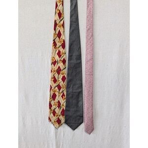 Vintage Designer Neck Tie Bundle Fossil, Eddie Bauer, Zara